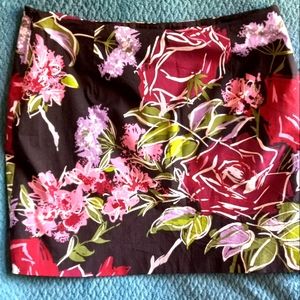 Nicole Mille Floral Mini Skirt